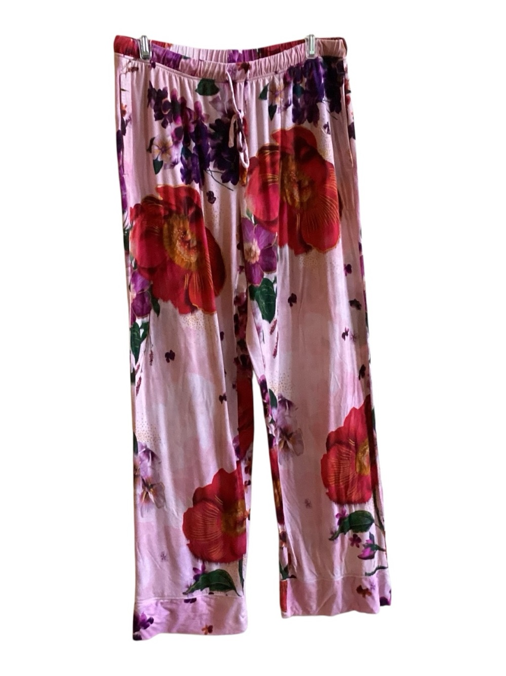 Soma Floral Wide-Leg Cool Nights Lounge Sleep Pants size S